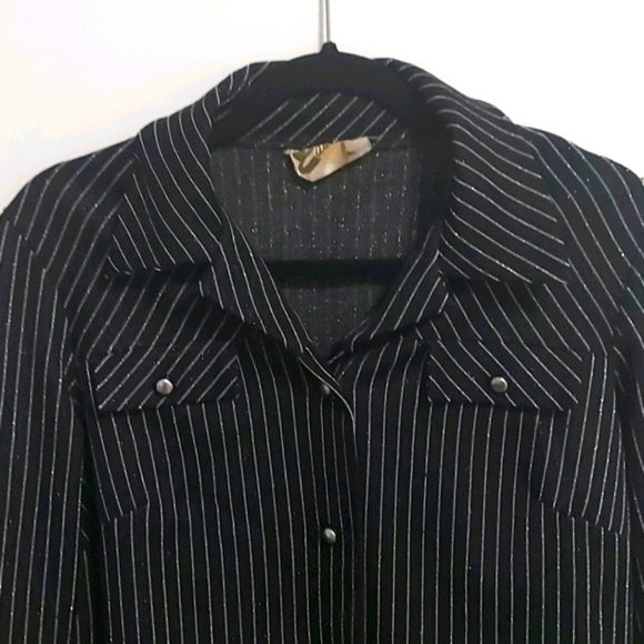 Edwards Vintage Sparkle pinstripes Blazer - Picture 7 of 16